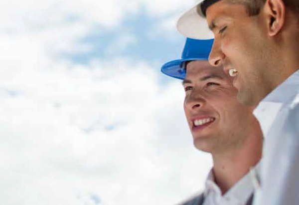Engineers overseeing a project
