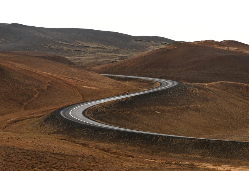 Image of winding road taken by Jarrad Seng