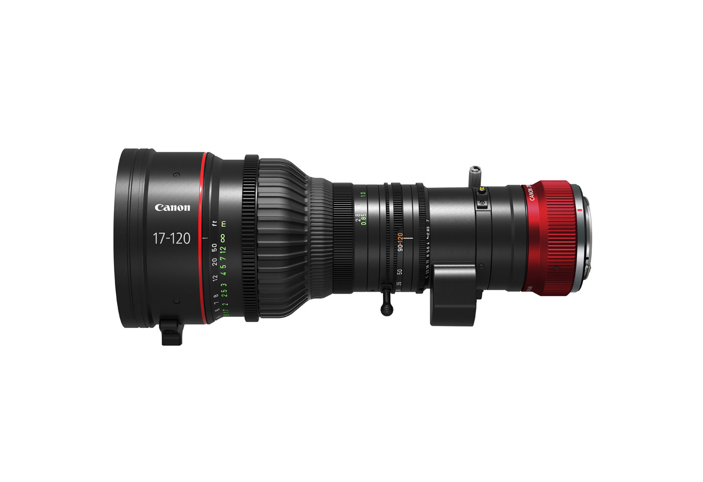 Left profile image of CN7× 17 KAS T/R1 &  CN7× 17 KAS T/P1 cinema lens