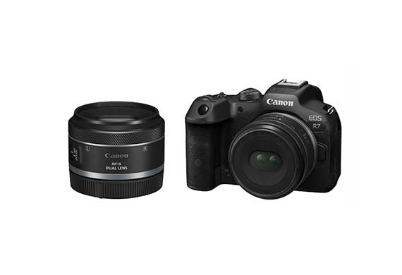 Canon EOS R7 and RF-S 7.8mm f/4 STM Dual tile